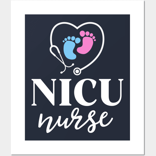 NICU Nurse Gifts Neonatal ICU Nursing School Graduate Gift Wall Art by 14thFloorApparel